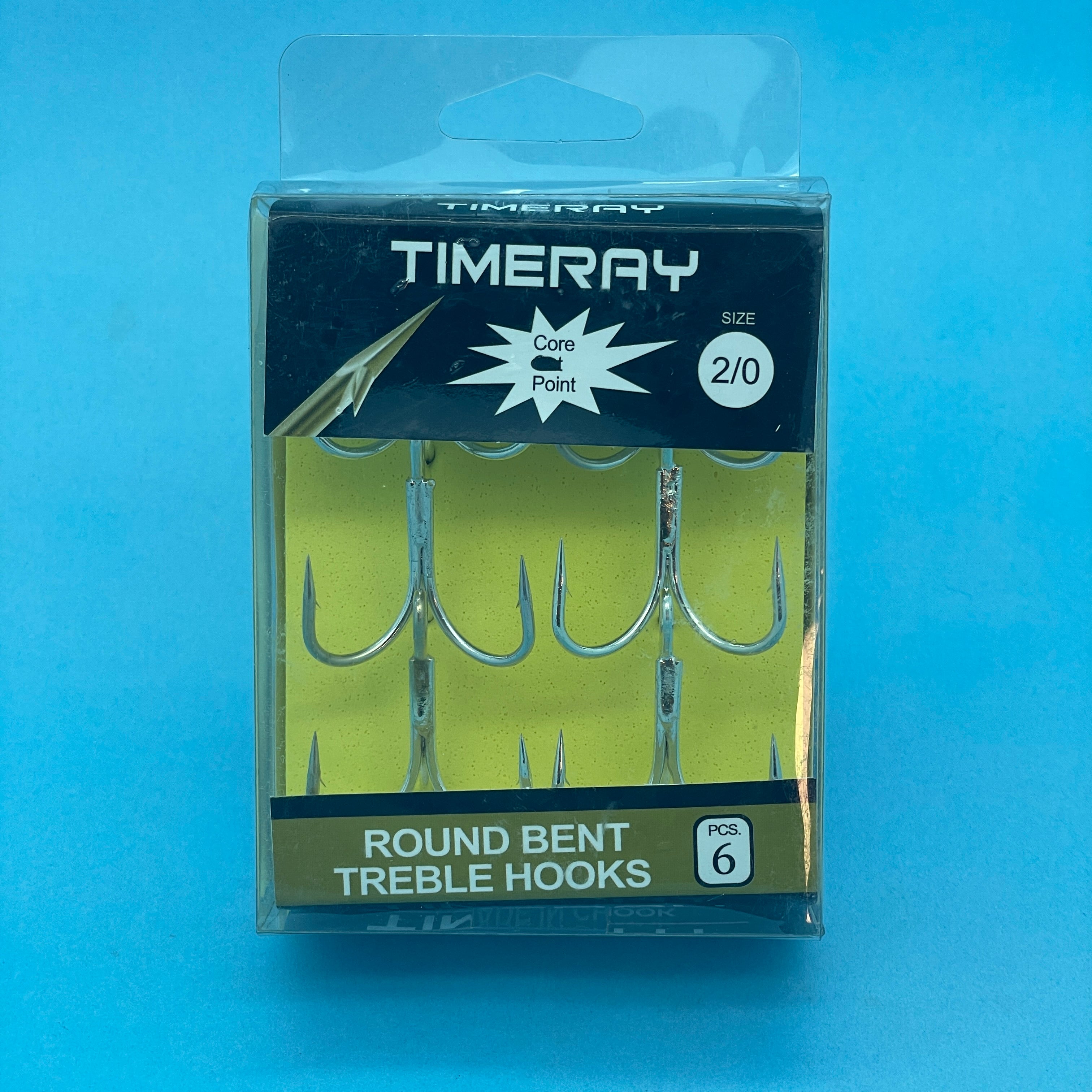 Timeray Treble Hooks Size 2/0 x 6 – Rockstar Tackle