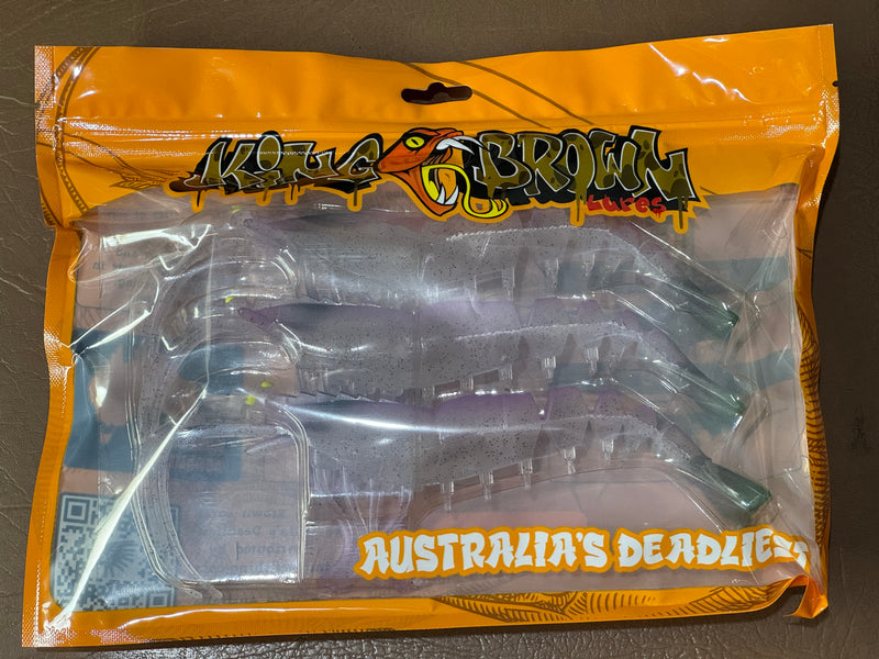 KING BROWN LURES - Killer Prawn 270mm soft plastic - 3 PACK