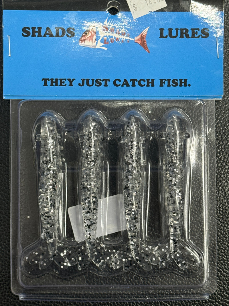 Shads Lures - 100mm Tuff Prawn - 4 Pack